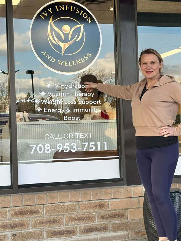 Ivy Infusion & Wellness storefront — IV hydration, vitamin therapy and weight loss support