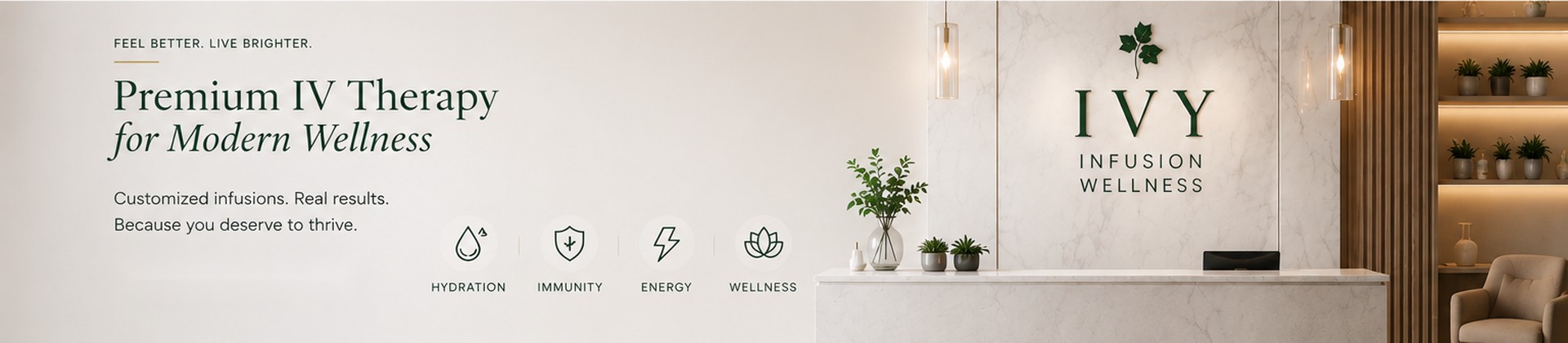La recepción de Ivy Infusion & Wellness en McHenry, Illinois
