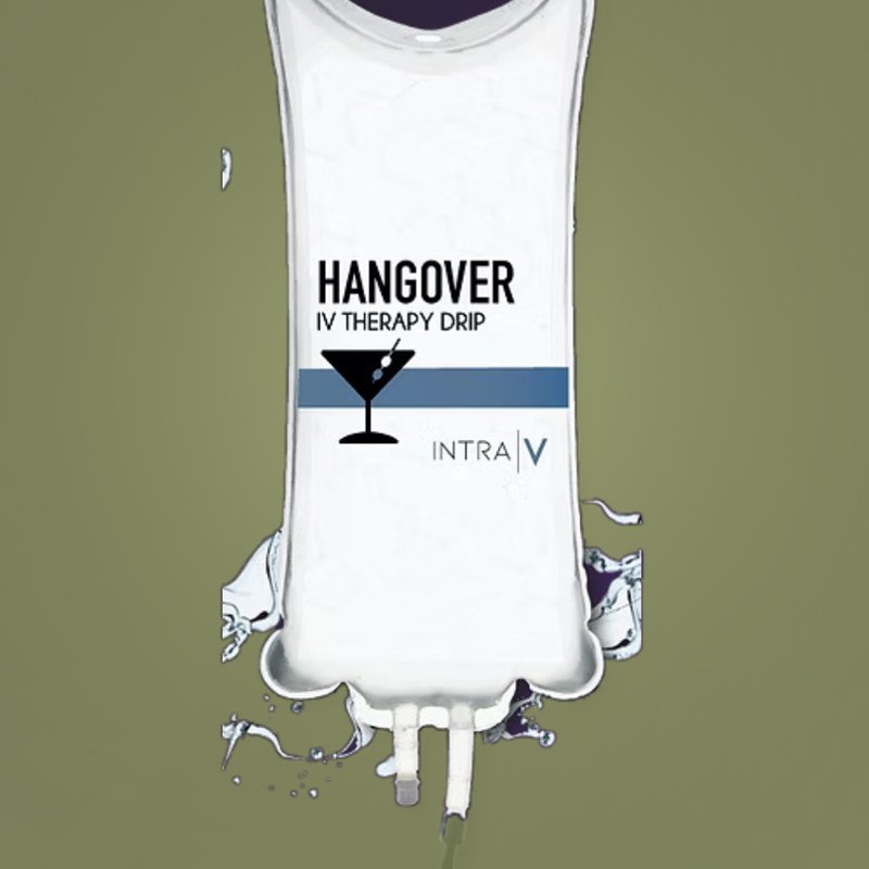 Hangover Recovery IV bag at Ivy Infusion & Wellness